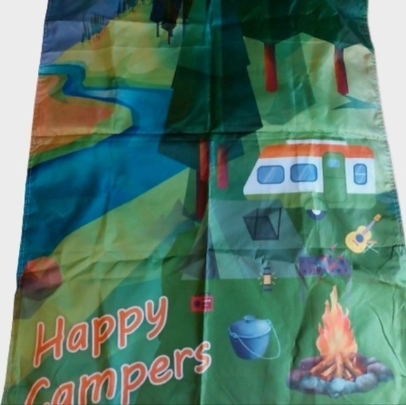 ⭐️5/$25 Large Durable RV‎ Outdoor "Happy Camper" Garden Flag - Picture 2 of 5